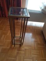 bijzettafel, Huis en Inrichting, Tafels | Bijzettafels, Ophalen, Minder dan 55 cm, Gebruikt, Glas