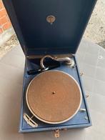 Vintage koffergrammofoon, Ophalen