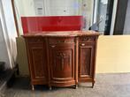 Brocante antieke kast marmer blad 128 x 60 x 105 massief, Ophalen