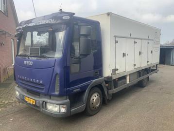 2007 Iveco Euro cargo Framec ML75E14 koel- vries vrachtwagen, Auto's, Euro 5, Iveco, Bedrijf, Diesel