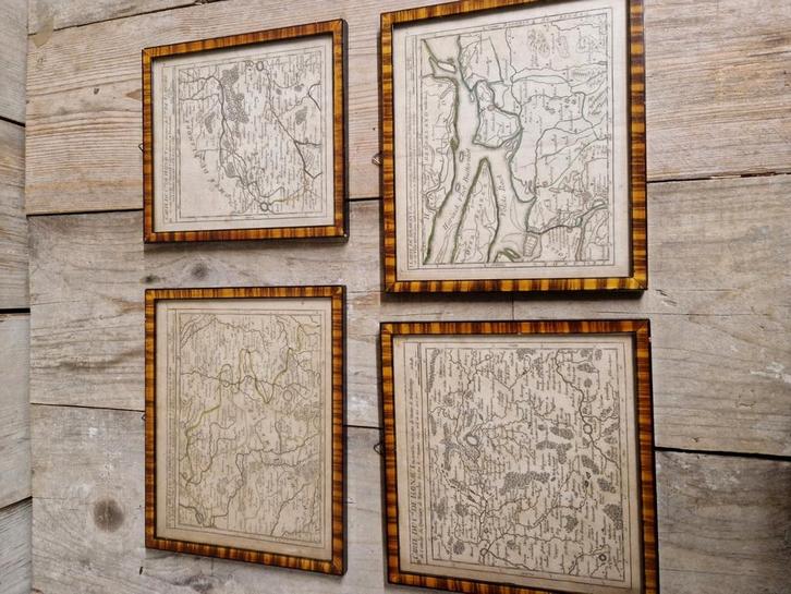Kaarten Brabant, Henegouwen en Limburg, Antiek en Kunst, Kunst | Etsen en Gravures, Ophalen of Verzenden