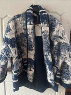 Danesjas bomber blauw wit dierenprint, Ophalen of Verzenden, Zo goed als nieuw, Blauw