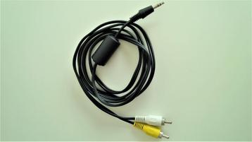 AV kabel : 3,5mm & RCA wit geel (nieuw)