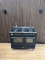 Prachtige Antraciet Boretti Fornuis 100 cm (Gratis bezorgen), Hete lucht, 60 cm of meer, Ophalen of Verzenden, Zo goed als nieuw