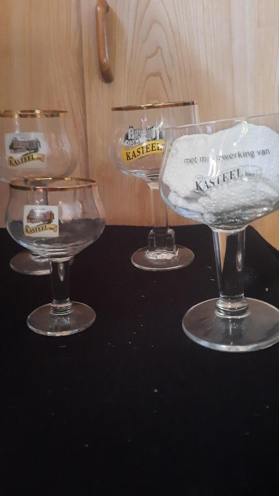 glas KASTEELBIER, Verzamelen, Glas en Drinkglazen, Bierglas, Ophalen of Verzenden
