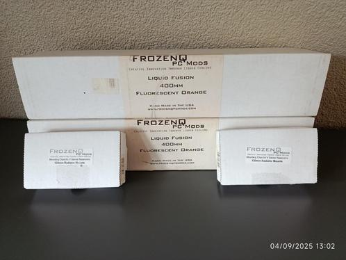 FROZENQ LIQUID FUSION V SERIE 400MM - ORANJE - NIEUW !, Computers en Software, Computerkoelers, Nieuw, Waterkoeling, Ophalen of Verzenden
