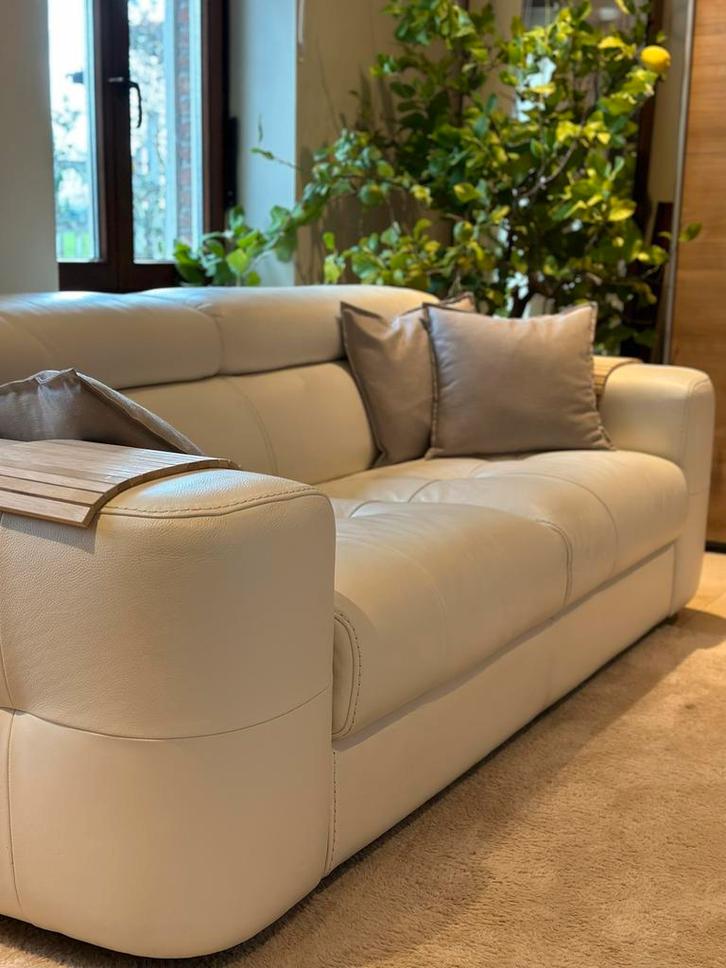 Lederen salon Chateau d’ax 3zit + 2zit, Huis en Inrichting, Zetels | Zetels en Chaises Longues, Zo goed als nieuw, Ophalen