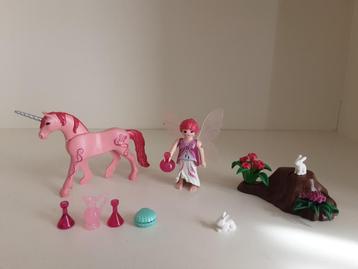 PLaymobil zorgfee en eenhoorn beschikbaar voor biedingen