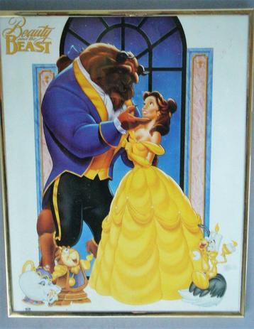 Affiches Walt Disney sous cadre - dimensions : 51 x 41 cm.