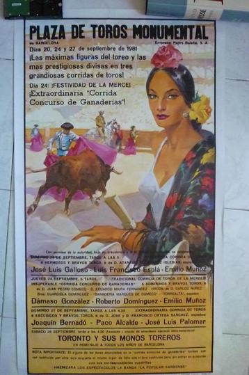 Bull Fighting Espania Poster beschikbaar voor biedingen