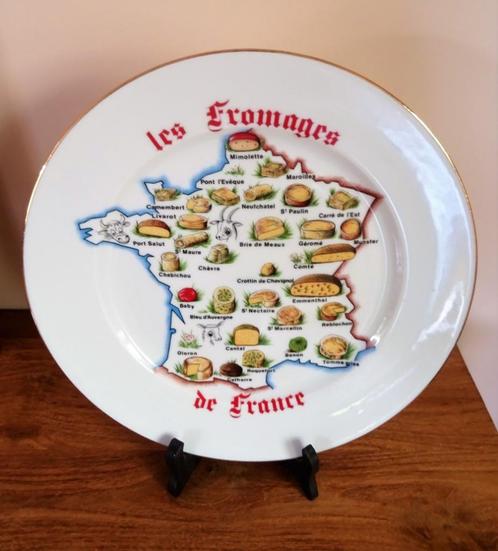 Limoges ronde serveerschaal voor kaas, diameter 30,5 cm, Antiek en Kunst, Antiek | Porselein, Ophalen of Verzenden
