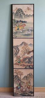 Antieke Aziatische 3 schilderijen, Antiek en Kunst, Ophalen