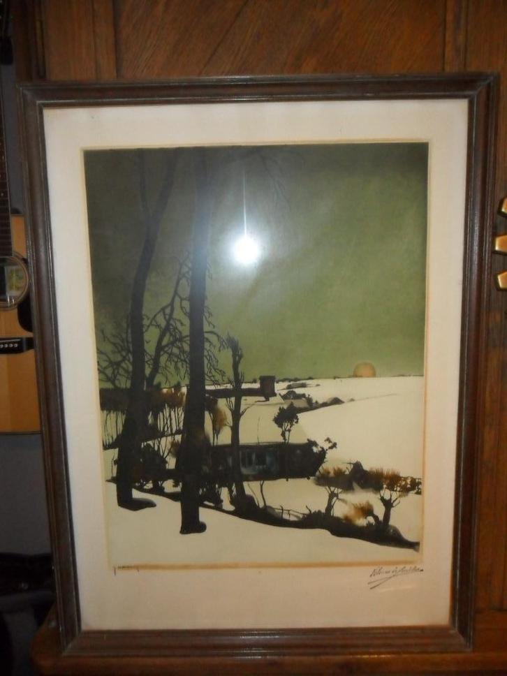 Valerius Grande eau forte de Valerius De Saedeleer (Alost 18, Antiek en Kunst, Kunst | Etsen en Gravures, Ophalen of Verzenden