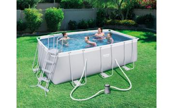 Zwembad 4m X 2m X 1m Intex + toebehoren beschikbaar voor biedingen