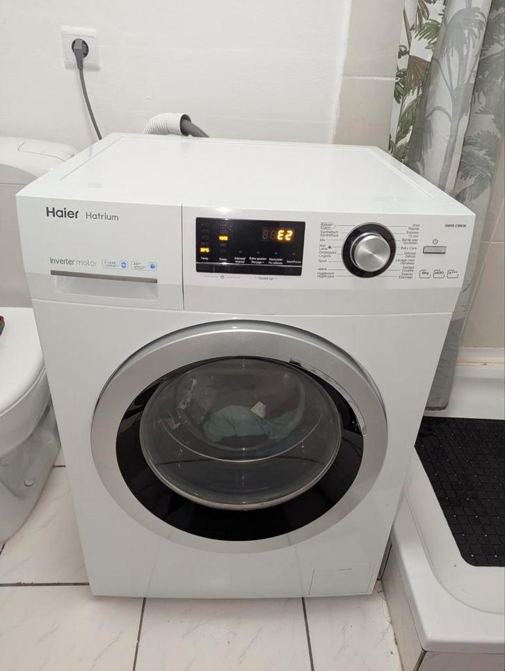 Haier hatrium HW08-CM636 wasmachine, Elektronische apparatuur, Wasmachines, Niet werkend, Voorlader, 8 tot 10 kg, 1200 tot 1600 toeren