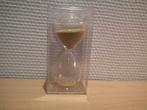 sablier en verre. Hauteur 9,5 cm, Envoi, Neuf