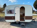 Prachtige vintage caravan, Caravans en Kamperen, Koelkast, Treinzit, Particulier, 500 - 750 kg