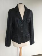 Lederen blazer Sandwich zwart maat 36, Kleding | Dames, Sandwich, Gedragen, Maat 36 (S), Zwart
