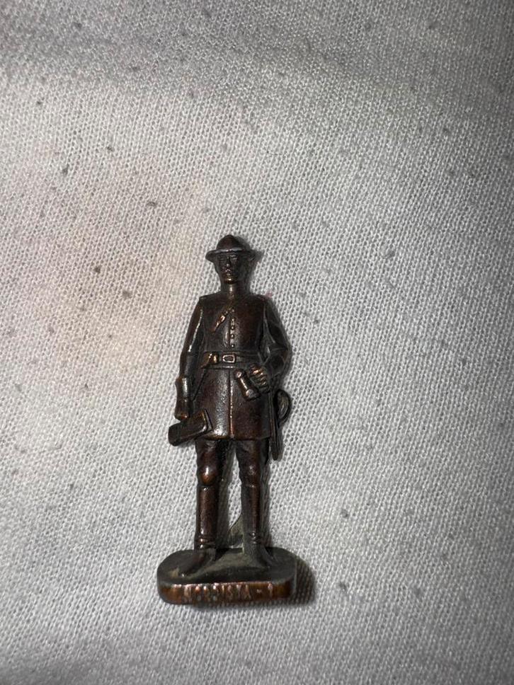 Kinder metalen figuur 1980 USA Unionist, Antiek en Kunst, Antiek | Tin, Ophalen of Verzenden