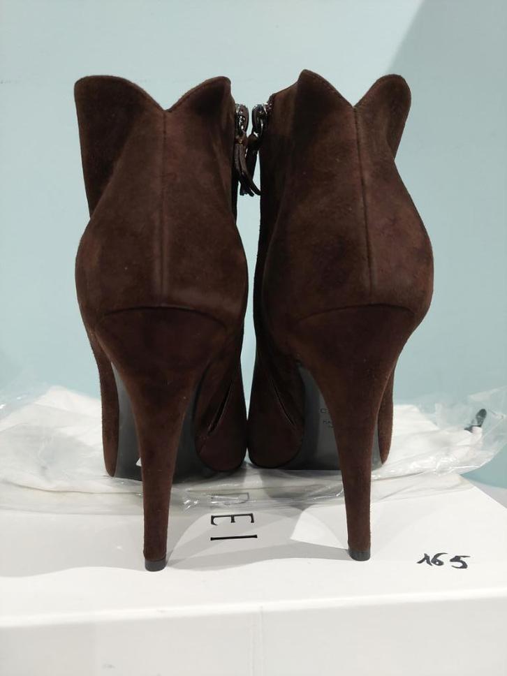 655C* CASADEI sexy leren laarzen van chocolade (41), Kleding | Dames, Schoenen, Nieuw, Lage of Enkellaarzen, Bruin, Verzenden