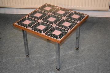 vintage tafel 1950 1960 1970 design chroom keramiek beschikbaar voor biedingen