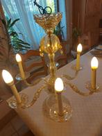 lustre vintage en verre, Maison & Meubles, Enlèvement, Utilisé, Verre, 50 à 75 cm