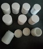 nieuw 9 opaline mengpotjes met draaideksel verf of crèmes, Hobby en Vrije tijd, Schilderen, Ophalen of Verzenden, Nieuw, Overige typen