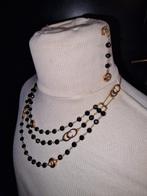 Chimento gouden halsketting en oorbellen, Handtassen en Accessoires, Antieke sieraden, Ophalen of Verzenden, Goud, Oorbellen