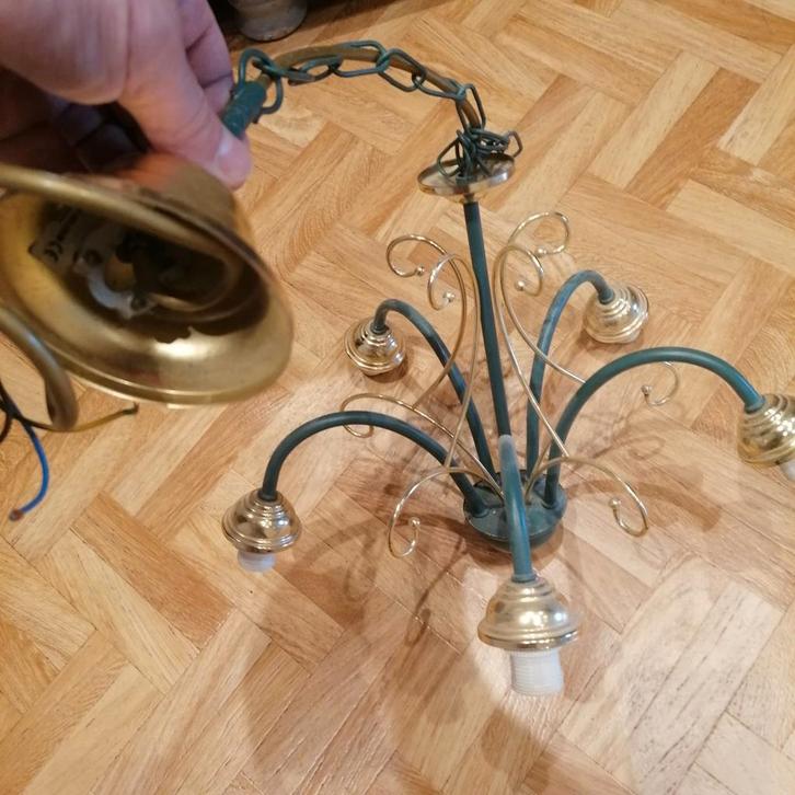 Luminaire plafond, Huis en Inrichting, Lampen | Kroonluchters, Gebruikt, Glas, Ophalen of Verzenden