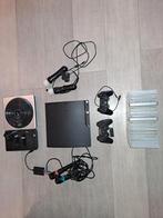 Playstation 3 Slim + games, Games en Spelcomputers, Spelcomputers | Sony PlayStation 3, Ophalen, Met 2 controllers, 120 GB, Slim