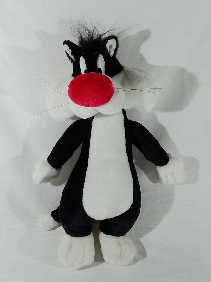 Knuffel - Sylvester - Looney Tunes - Play By Play - 2000, Kinderen en Baby's, Speelgoed | Knuffels en Pluche, Gebruikt, Poes, Ophalen of Verzenden