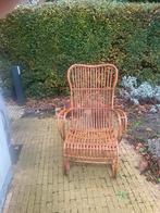 Rotan stoel Ibiza stijl 1972 in goede staat, Huis en Inrichting, Ophalen, Bruin, Riet of Rotan, Eén