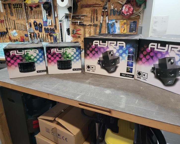 Ayra DMX Spots, Muziek en Instrumenten, Licht en Laser, Gebruikt, Licht, Geluidgestuurd, Kleur, Ophalen
