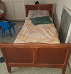 bed + ressort + matras, Huis en Inrichting, Ophalen, Gebruikt, Eenpersoons, Bruin