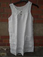 Zomerjurk voor dames. maat M. 100% lin. witte kleur, Kleding | Dames, Jurken, Maat 38/40 (M), Wit, Zo goed als nieuw, Knielengte