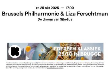 Tickets Iedereen Klassiek beschikbaar voor biedingen