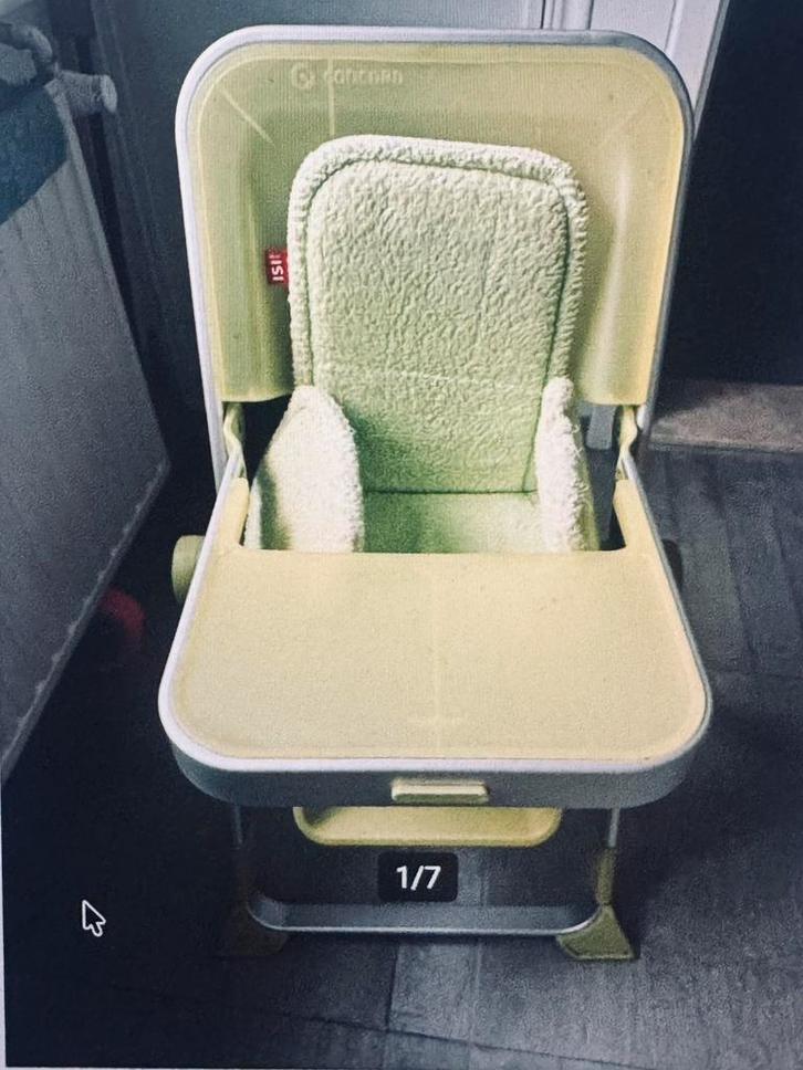 Concord Spin, Kinderen en Baby's, Kinderstoelen, Zo goed als nieuw, Aanschuifbaar, Afneembaar eetblad, Gordel(s), Stoelverkleiner