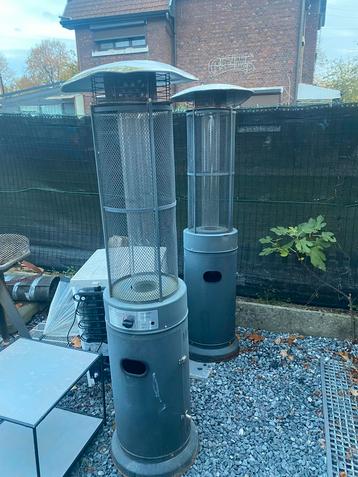 Terrasverwarmer (2) op gas beschikbaar voor biedingen