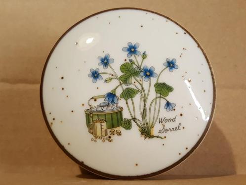 keramieken potje – klaverzuring motief (cottagecore vintage), Verzamelen, Retro, Huis en Inrichting, Ophalen of Verzenden