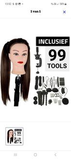 Oefenhoofd Tess met 99 accessoires/kappershoofd Nieuw staat, Handtassen en Accessoires, Ophalen, Zo goed als nieuw, Overige typen