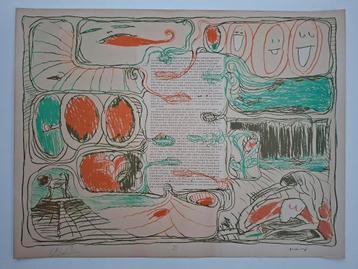 Alechinsky - Placard pour Claude Simon - 1975 beschikbaar voor biedingen
