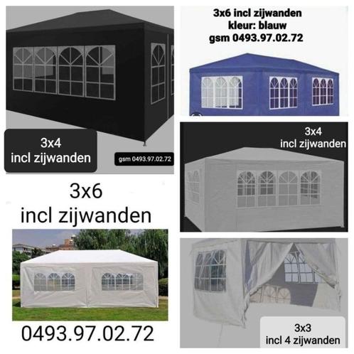 partytenten nieuw in de doos incl zijwanden, Tuin en Terras, Partytenten, Nieuw, Partytent, Ophalen of Verzenden
