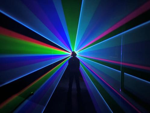Nieuwe First Class 16W Fullcolor dpss Laser 50kpps, Ilda, Dm, Muziek en Instrumenten, Licht en Laser, Nieuw, Licht, Geluidgestuurd