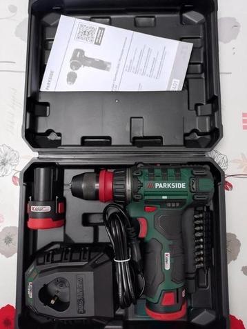 Parkside 12v boormachine met afhaalbare kop en 2 baterijen beschikbaar voor biedingen