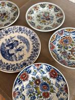 Blauwe Delft bordjes, Ophalen of Verzenden