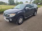 Ford Ranger 1st eigenaar 3,2 liter van 2014 met 280000 km, Euro 5, Parkeersensor, Zwart, Leder