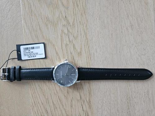 Horloges, Handtassen en Accessoires, Horloges | Heren, Nieuw, Polshorloge, Overige merken, Staal, Leer, Ophalen