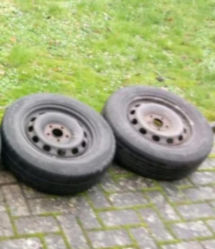 2 Ford 15 inch stalen velgen (5×108), Auto-onderdelen, Overige Auto-onderdelen, Ford, Volvo, Gebruikt, Ophalen