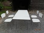 Ensemble table et chaises de cuisine, 100 à 150 cm, Cinq personnes ou plus, Vintage, Enlèvement