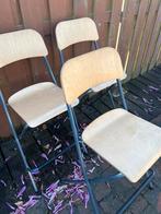 3 chaises de bar pliables en bois, Bois, Enlèvement, Utilisé, Trois